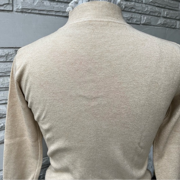 Beige Sweater with Frilly Neck and Sleeves - Picture 13 of 13